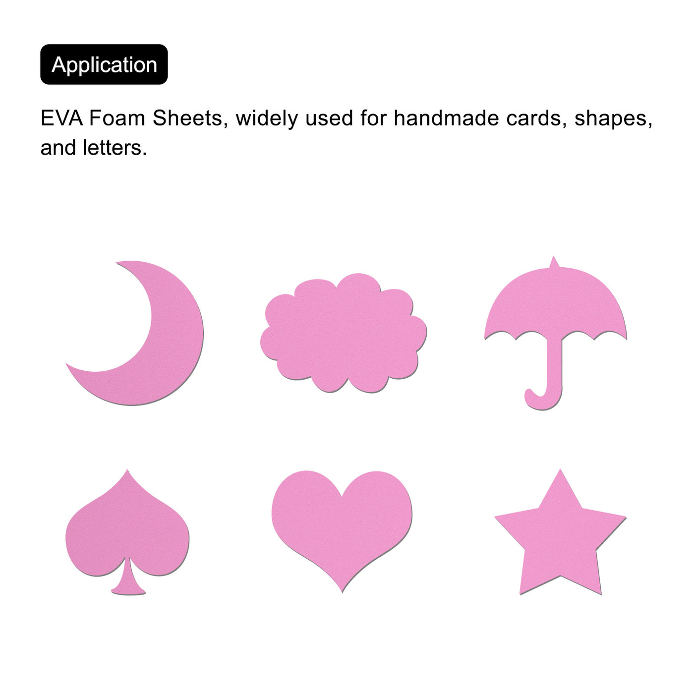 Harfington EVA Foam Sheets Light Pink 10.8x8.4 Inch 1.5mm Thickness for Craft DIY Pack of 2