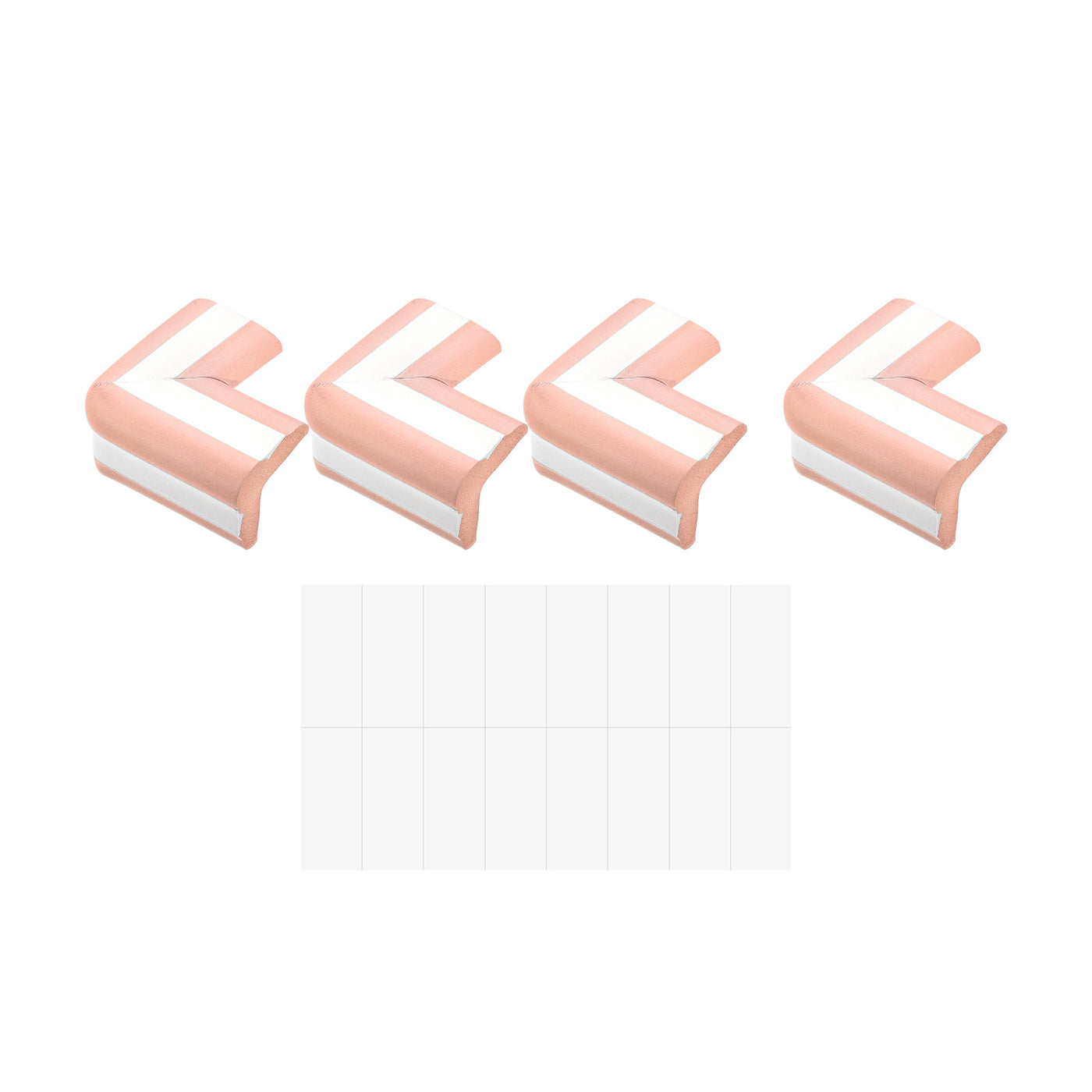 uxcell Uxcell Corner Guards Edge Protectors, 12Pack Foam Bumper Thicken, 60mm White Pink