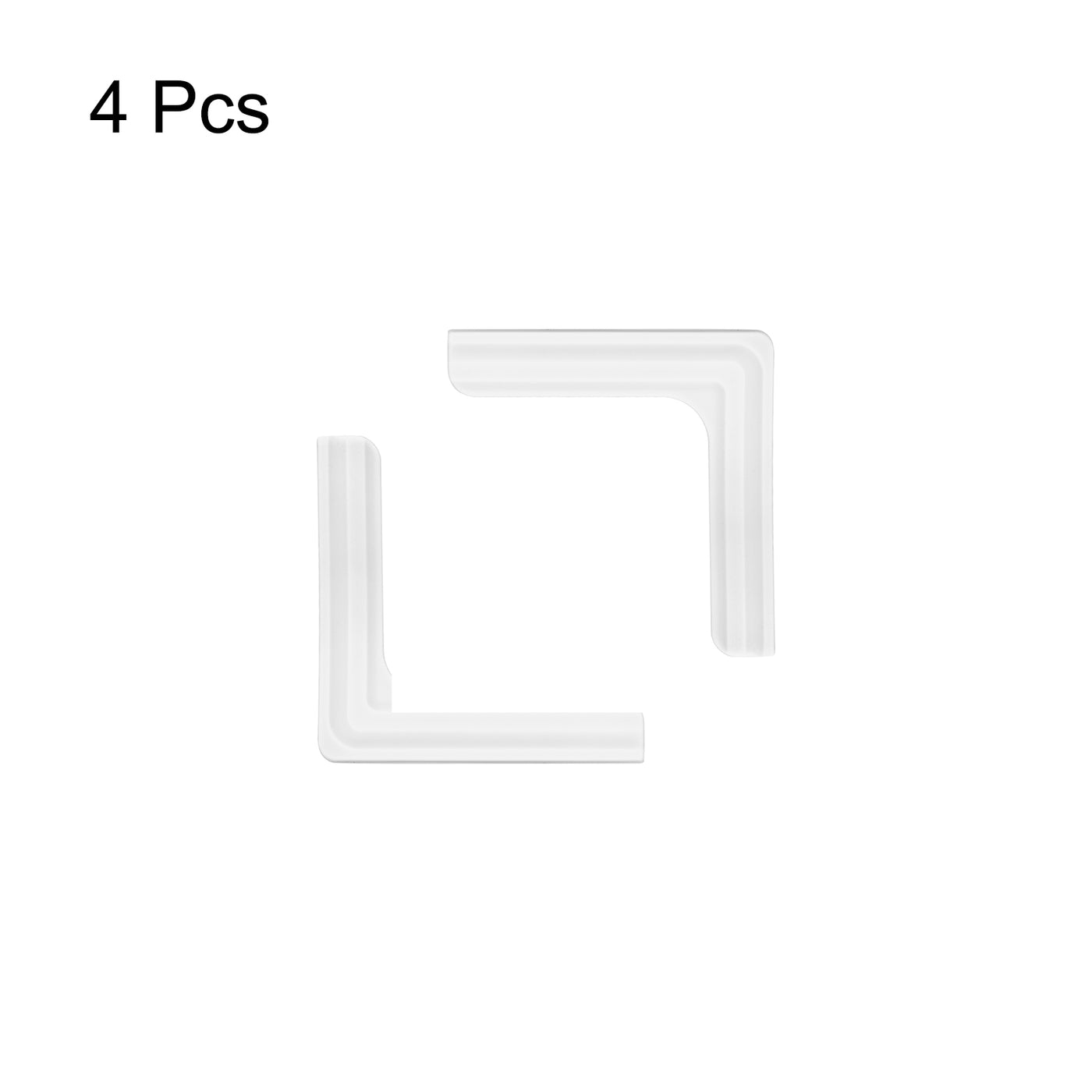 uxcell Uxcell Window Corner Edge Protectors, 4Pack Standard Lace Style 70mmX15mm Silver White
