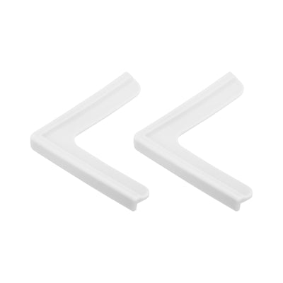 Harfington Uxcell Window Corner Edge Protectors, 2Pack Standard Simple Style 70mmX15mm Silver