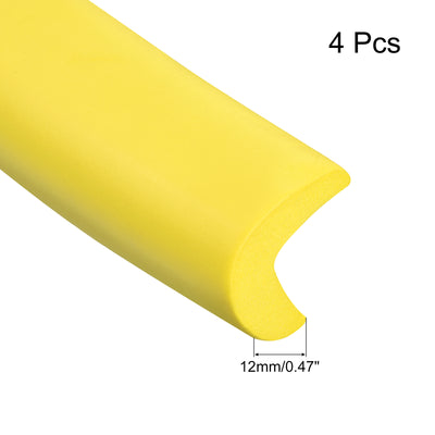 Harfington Uxcell Corner Guards Edge Protectors 6.56ft(2M), 4Pack Foam Safety Bumper Yellow
