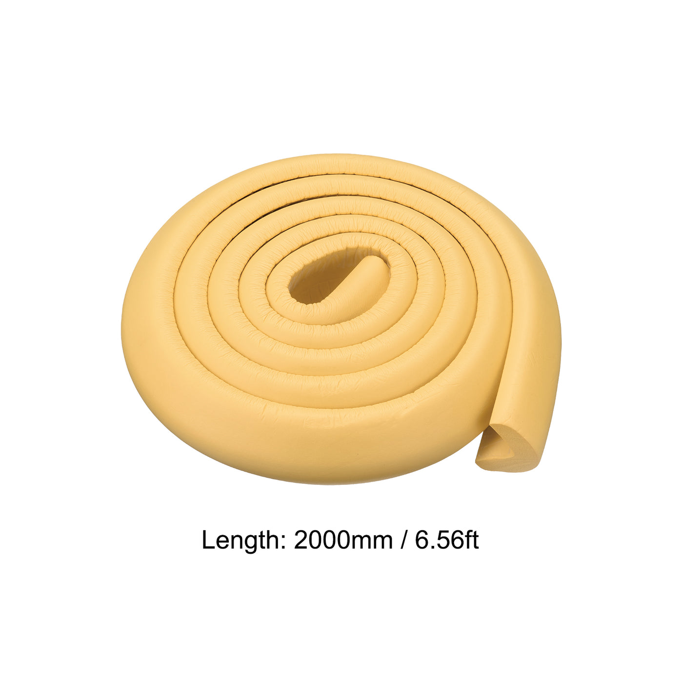 uxcell Uxcell Corner Guards Edge Protectors 6.56ft(2M), Foam Safety Bumper Wood