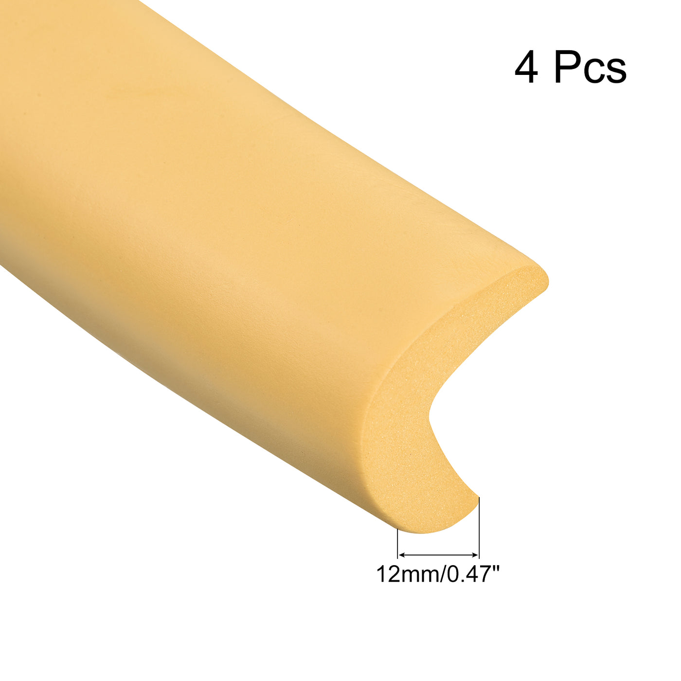 uxcell Uxcell Corner Guards Edge Protectors 6.56ft(2M), 4Pack Foam Safety Bumper Wood