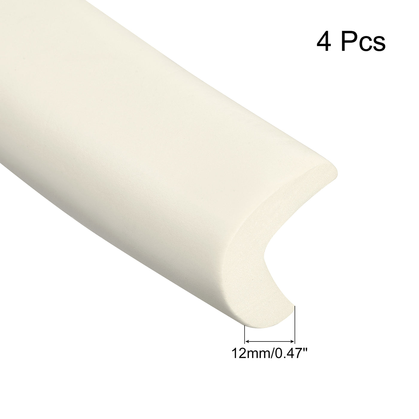 uxcell Uxcell Corner Guards Edge Protectors 6.56ft(2M), 4Pack Foam Safety Bumper White