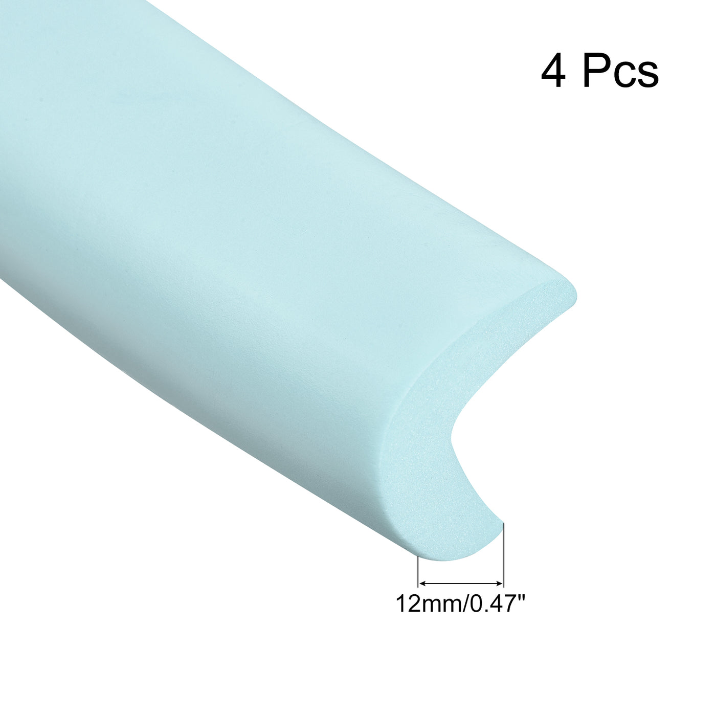 uxcell Uxcell Corner Guards Edge Protectors 6.56ft(2M), 4Pack Foam Safety Bumper Light Blue