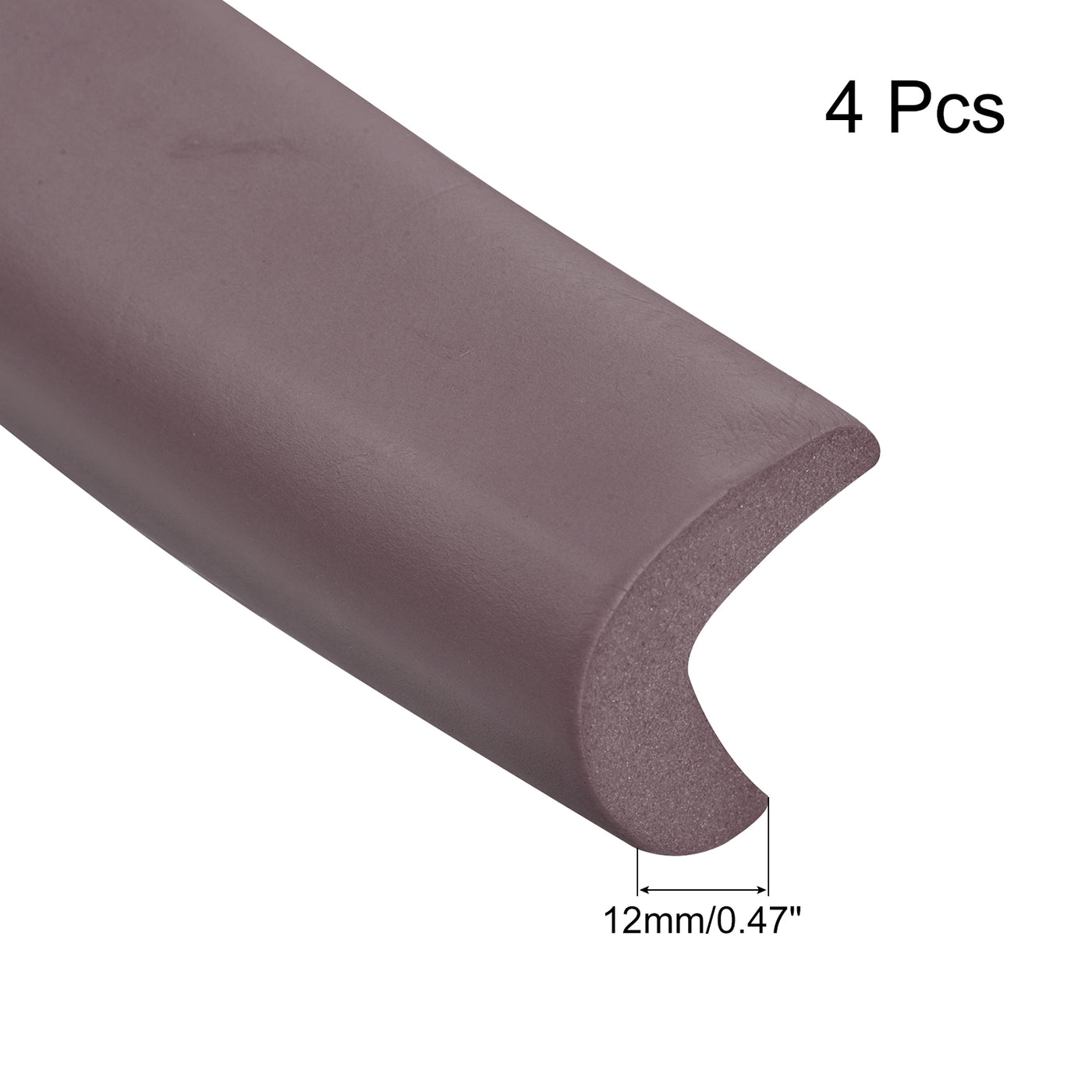 uxcell Uxcell Corner Guards Edge Protectors 6.56ft(2M), 4Pack Foam Safety Bumper Brown