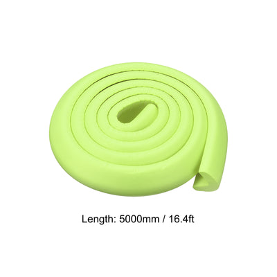 Harfington Uxcell Corner Guards Edge Protectors 16.4ft(5M), Pack Foam Safety Bumper Grass Green