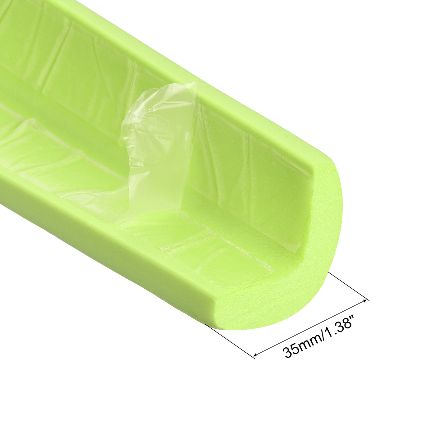 uxcell Uxcell Corner Guards Edge Protectors 16.4ft(5M), Pack Foam Safety Bumper Grass Green