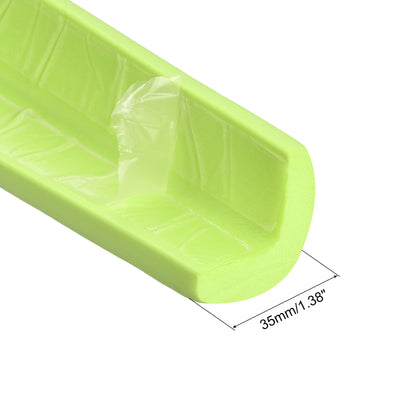 Harfington Uxcell Corner Guards Edge Protectors 16.4ft(5M), Pack Foam Safety Bumper Grass Green