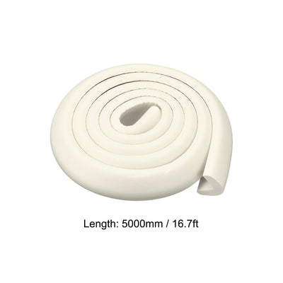 Harfington Uxcell Corner Guards Edge Protectors 16.4ft(5M), Pack Foam Safety Bumper White