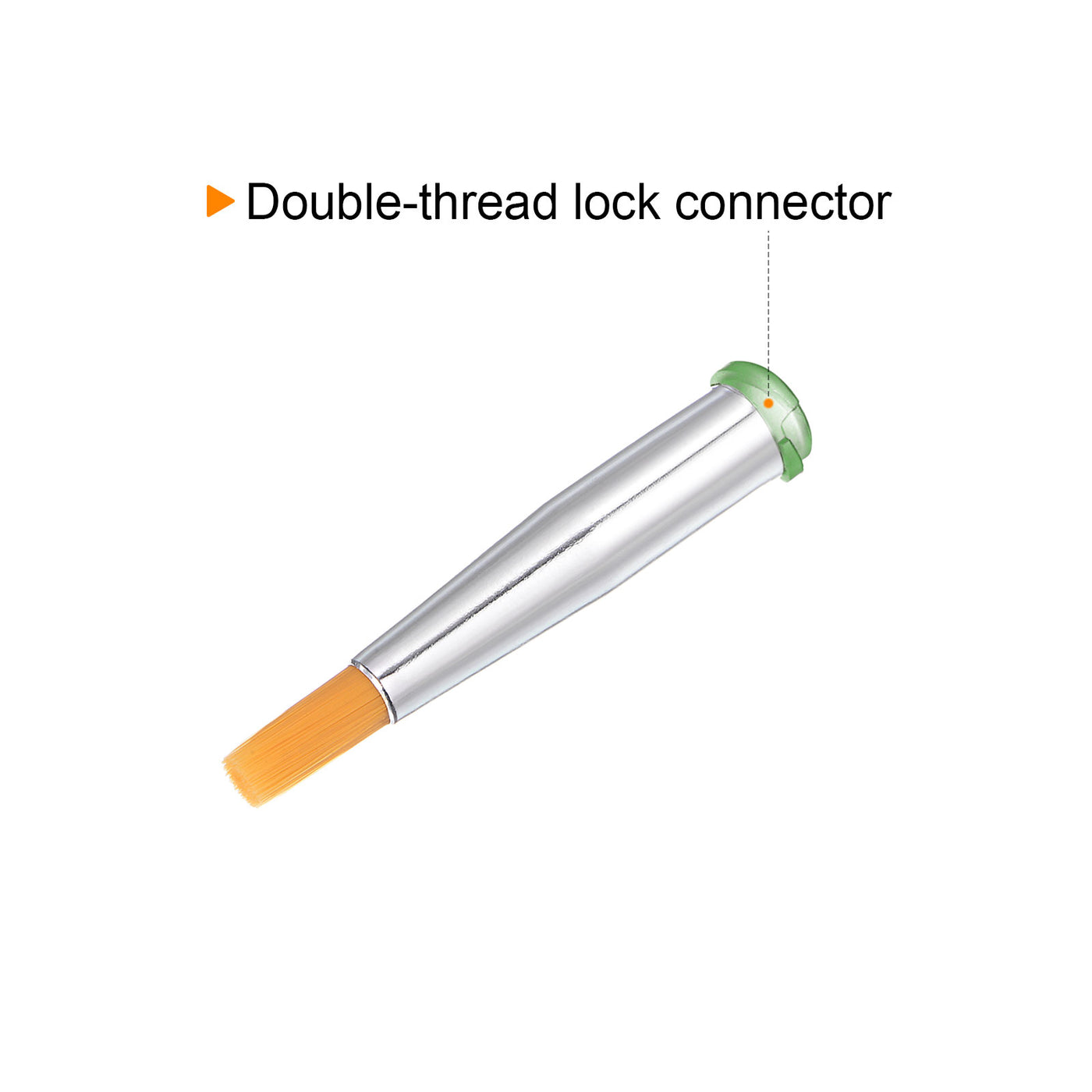Harfington 14G Brush Dispensing Tip 4mm Round Needle Brush Tip 5mm ID for Dispensing Glue
