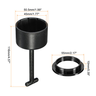 Harfington E26/E27 Socket Ring Removal Tool 12 Teeth Style with Lamp Shade Socket Rings for Medium Base, Light Replacing Accessories, Pack of 3