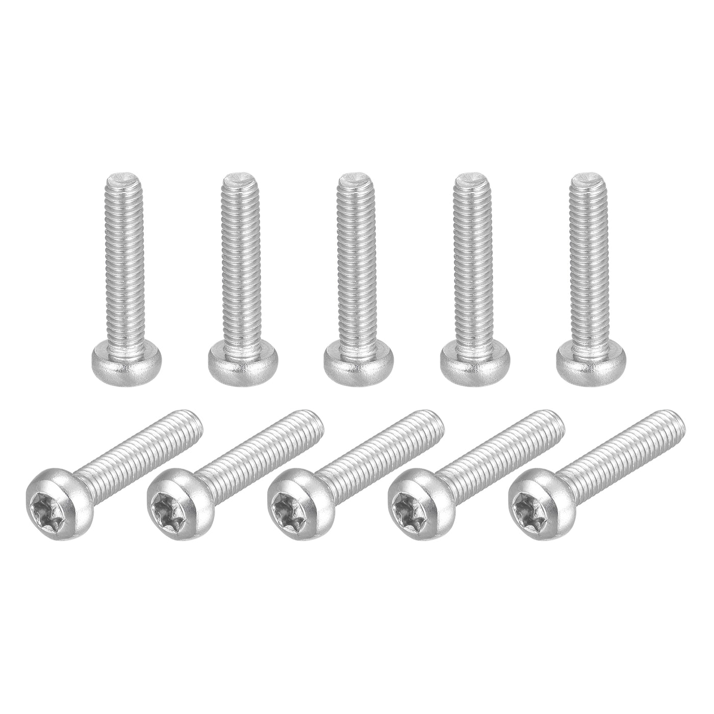 uxcell Uxcell M3x14mm Torx Security Machine Screws, 20pcs 316 Stainless Steel Pan Head Screw