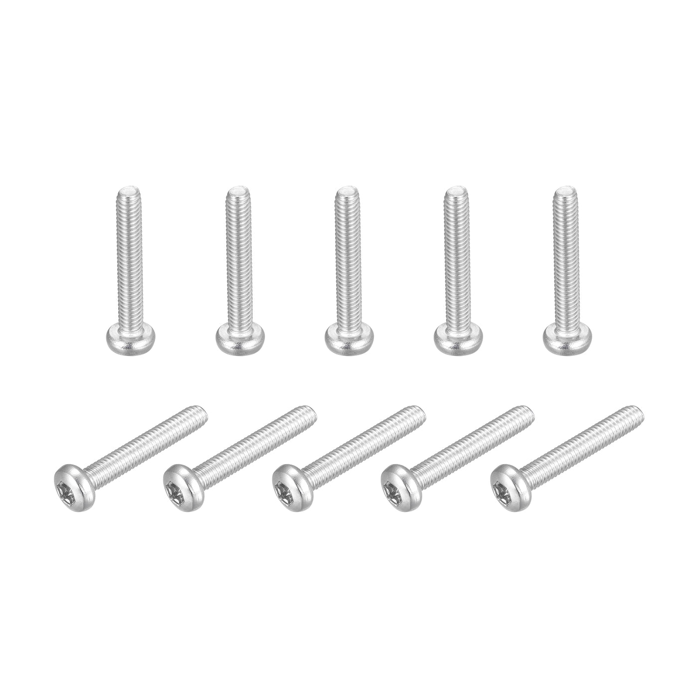 uxcell Uxcell M4x25mm Torx Security Machine Screws, 10pcs 316 Stainless Steel Pan Head Screw