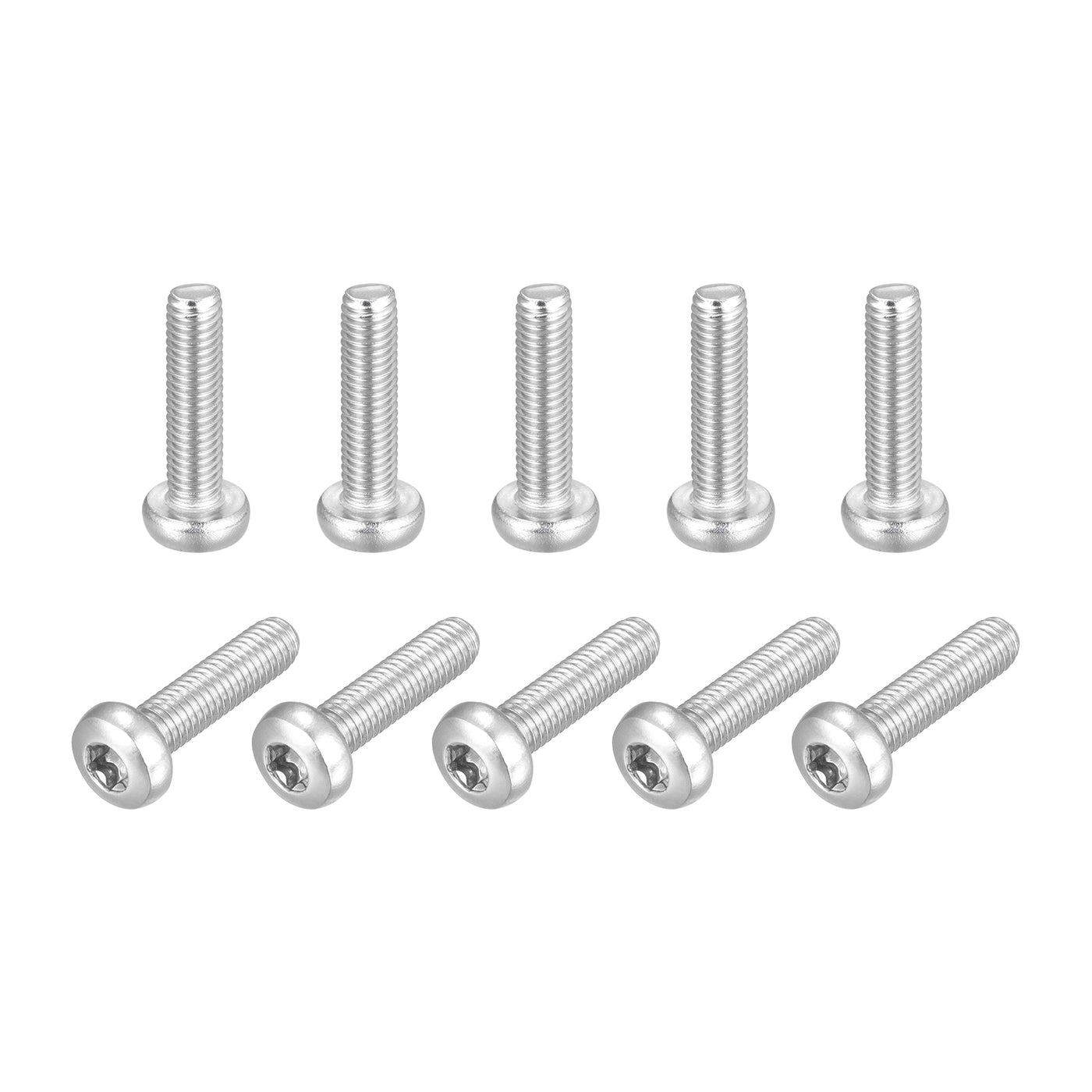 uxcell Uxcell M5x20mm Torx Security Machine Screws, 10pcs 316 Stainless Steel Pan Head Screw