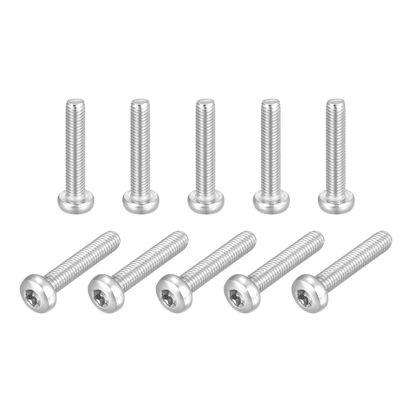 uxcell Uxcell M5x30mm Torx Security Machine Screws, 20pcs 316 Stainless Steel Pan Head Screw