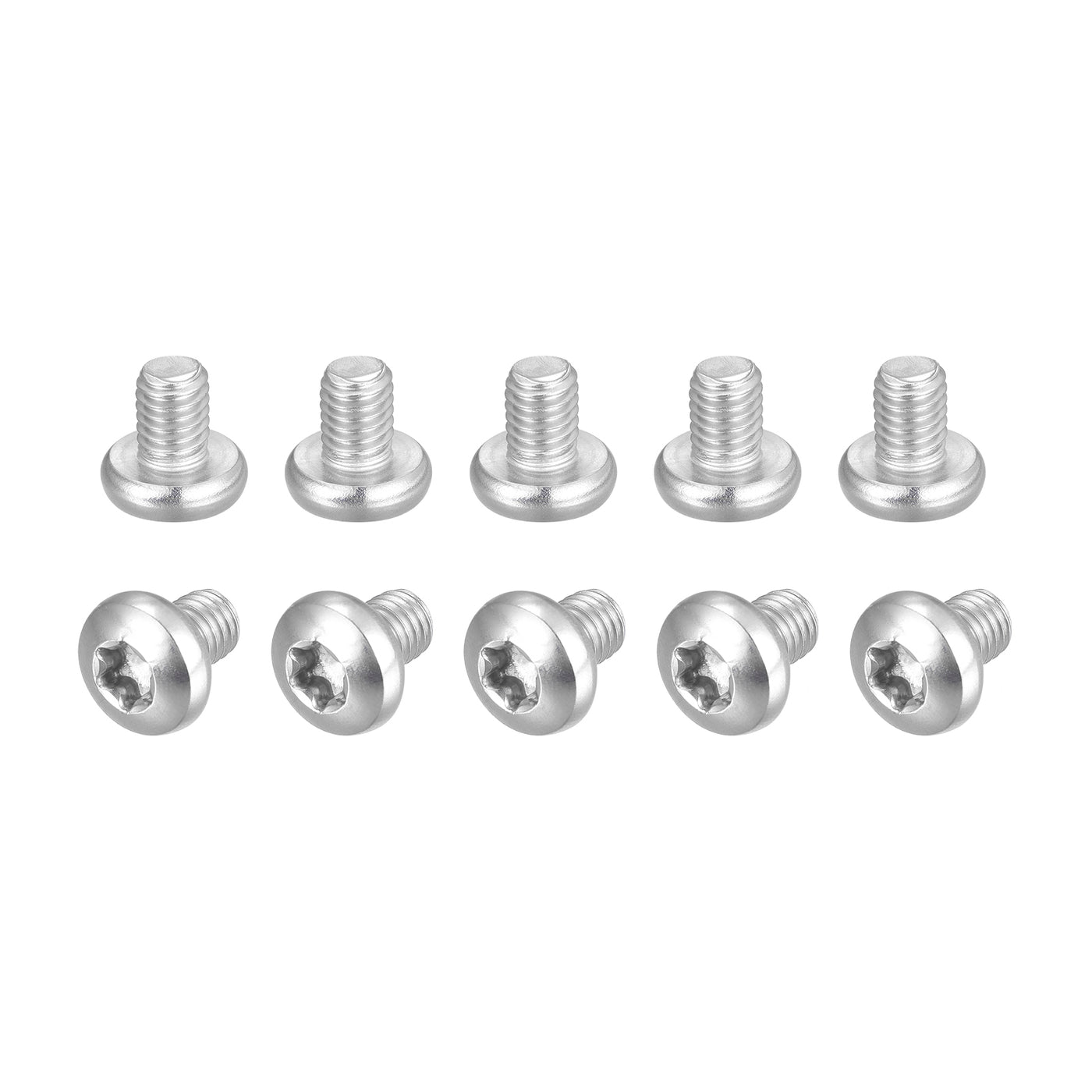 uxcell Uxcell M6x8mm Torx Security Machine Screws, 20pcs 316 Stainless Steel Pan Head Screw
