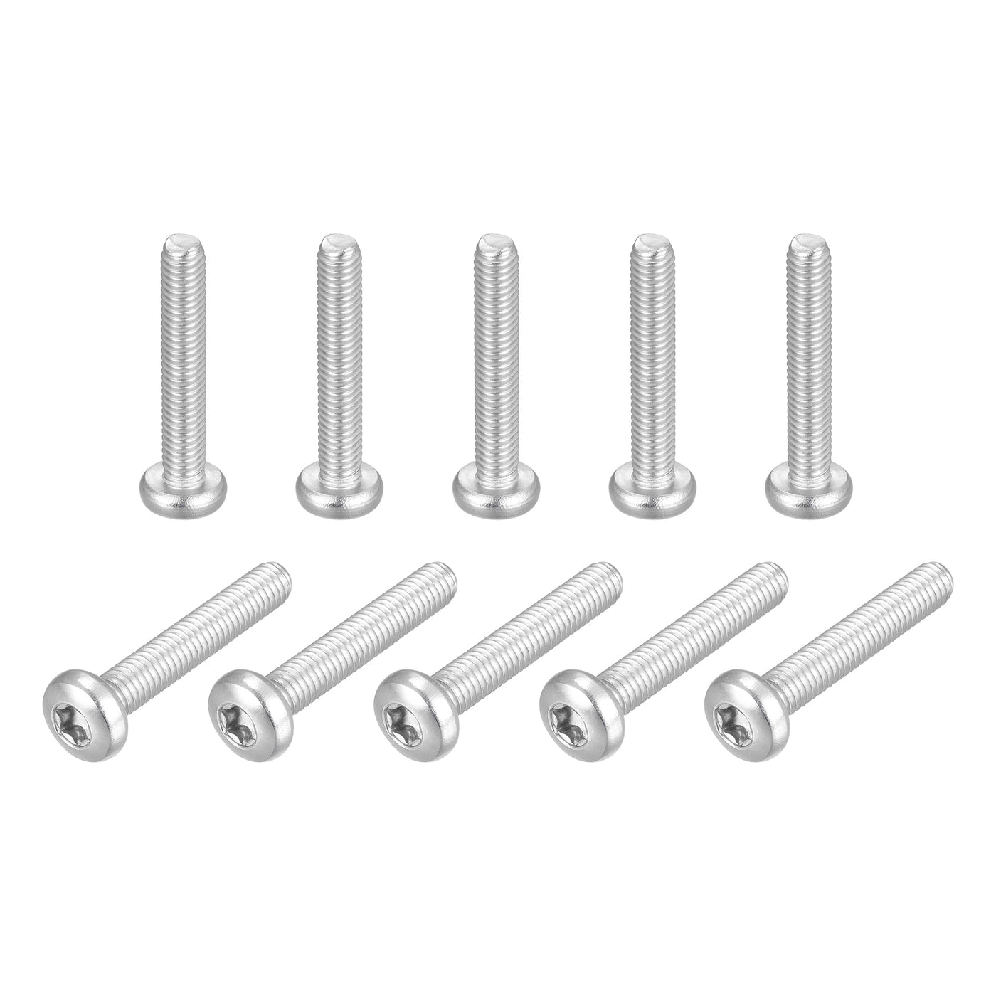uxcell Uxcell M6x35mm Torx Security Machine Screws, 10pcs 316 Stainless Steel Pan Head Screw