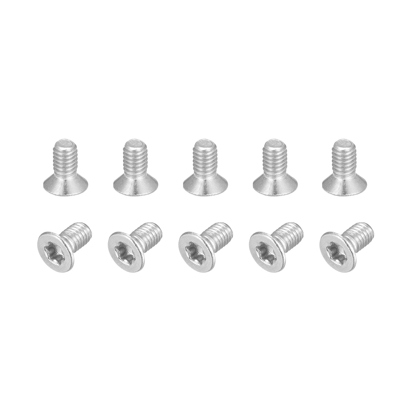 uxcell Uxcell M3x5mm Torx Security Screws, 10pcs 316 Stainless Steel Countersunk Head Screw
