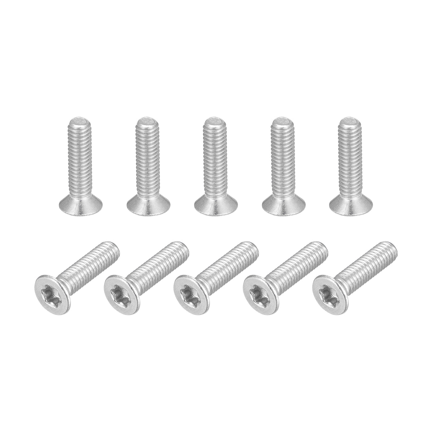 uxcell Uxcell M3x12mm Torx Security Screws, 10pcs 316 Stainless Steel Countersunk Head Screw