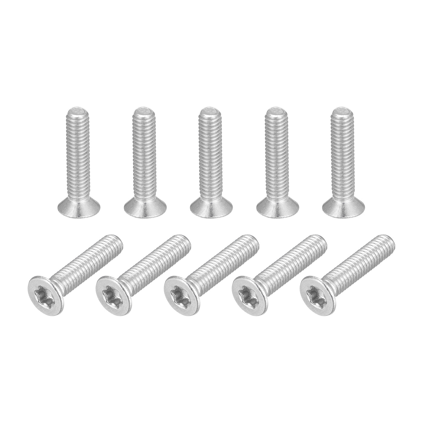 uxcell Uxcell M3x14mm Torx Security Screws, 10pcs 316 Stainless Steel Countersunk Head Screw