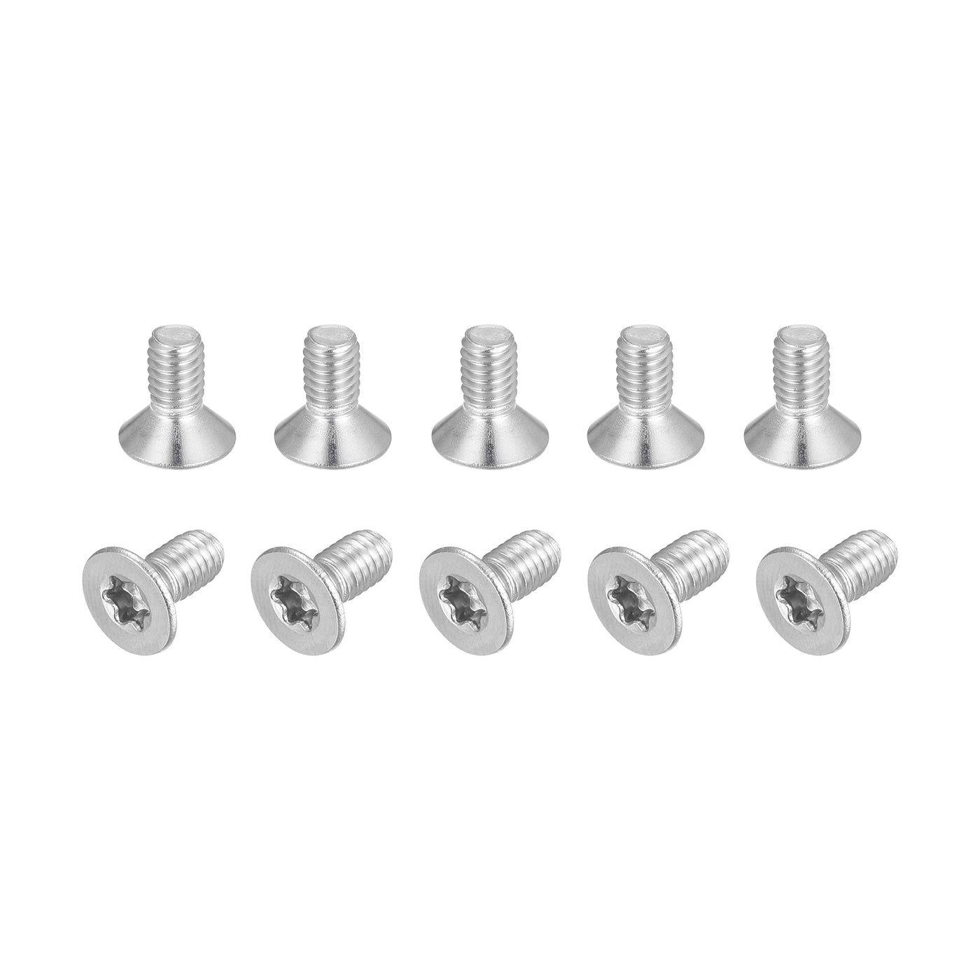 uxcell Uxcell M4x8mm Torx Security Screws, 10pcs 316 Stainless Steel Countersunk Head Screw