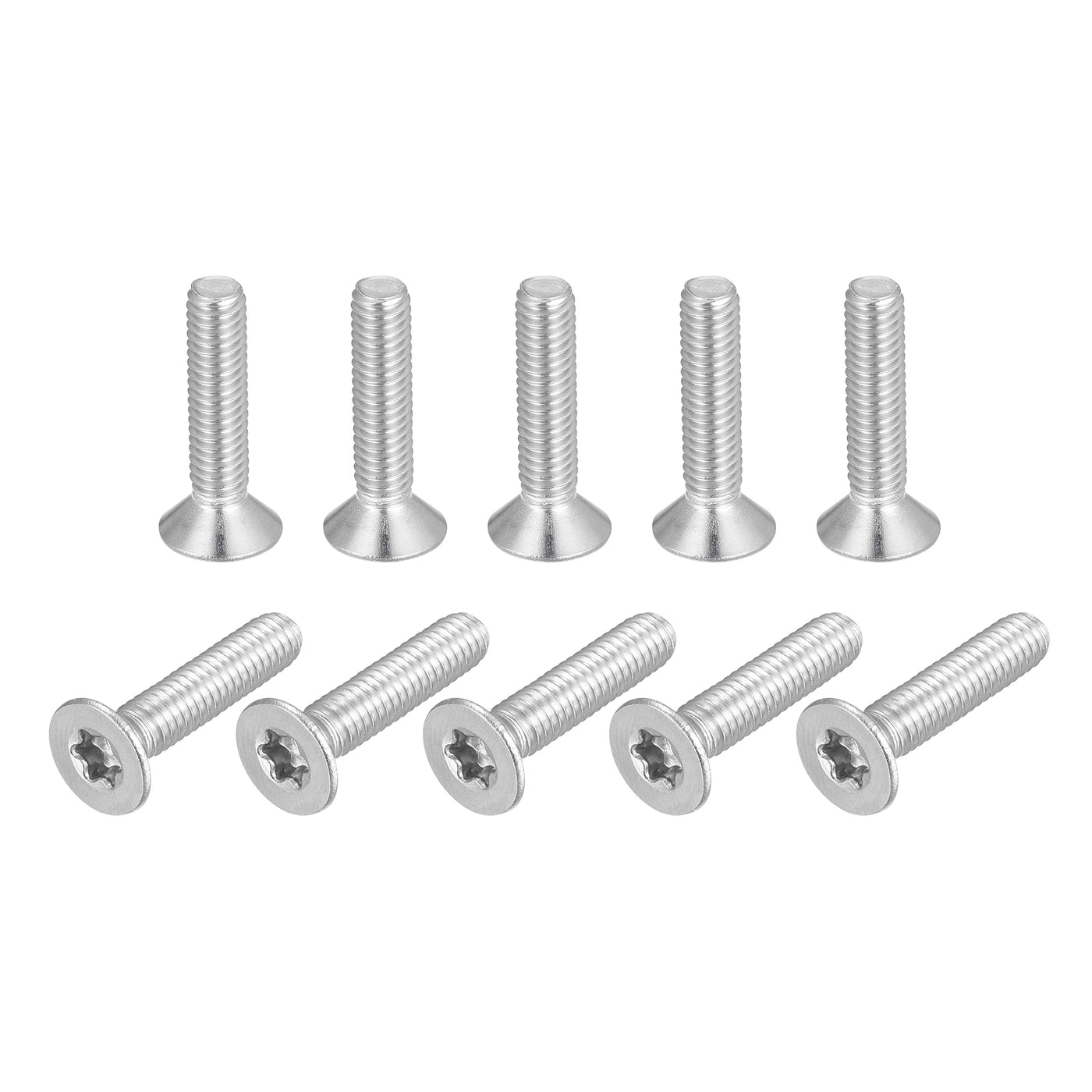 uxcell Uxcell M4x18mm Torx Security Screws, 10pcs 316 Stainless Steel Countersunk Head Screw