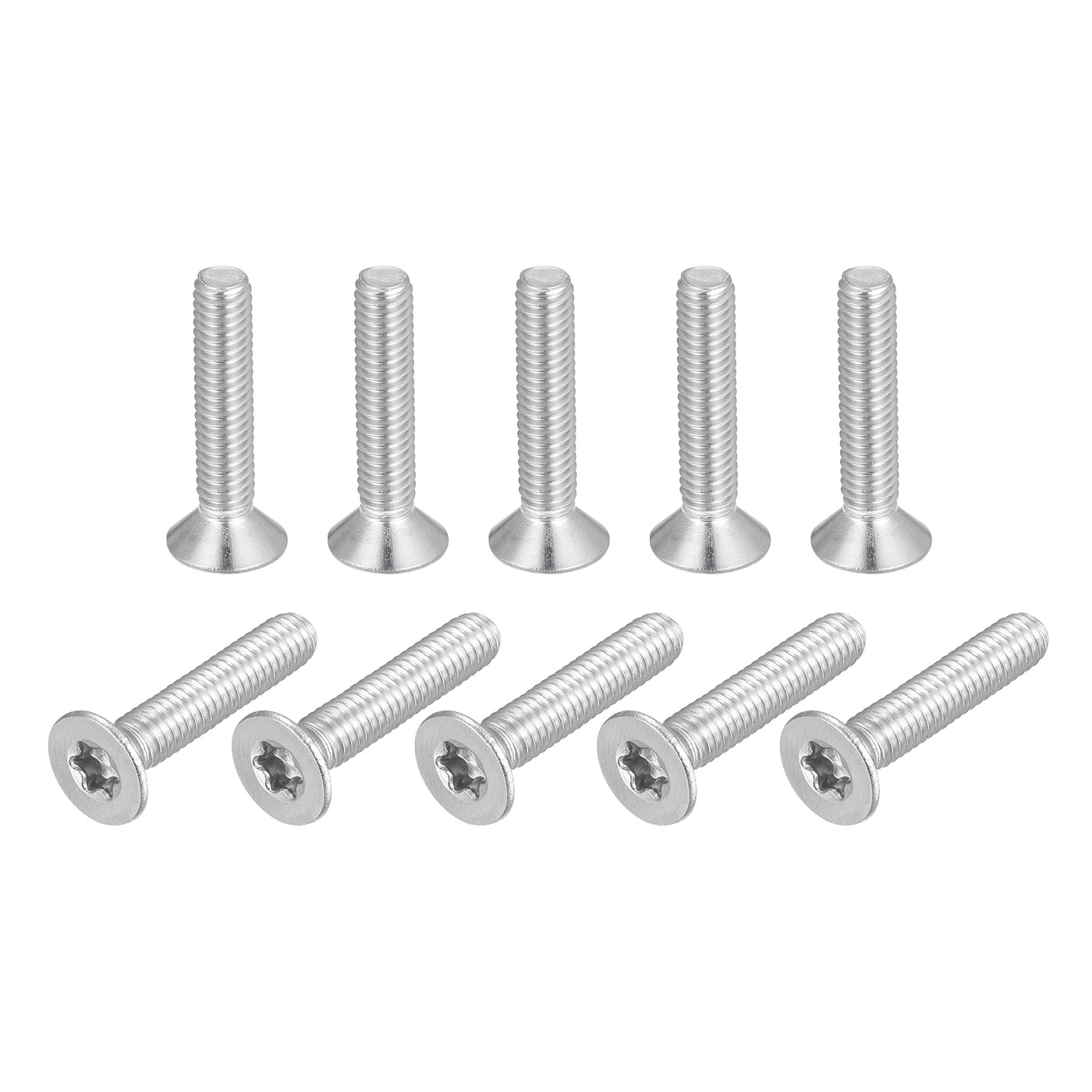 uxcell Uxcell M4x20mm Torx Security Screws, 10pcs 316 Stainless Steel Countersunk Head Screw