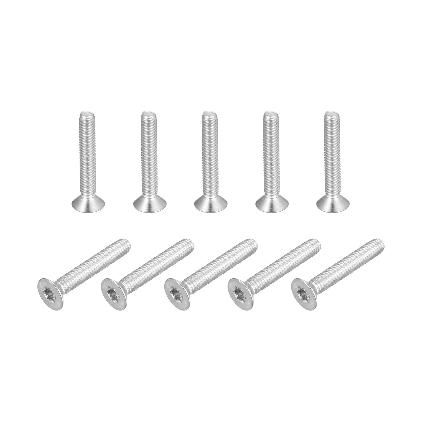 uxcell Uxcell M4x25mm Torx Security Screws, 10pcs 316 Stainless Steel Countersunk Head Screw