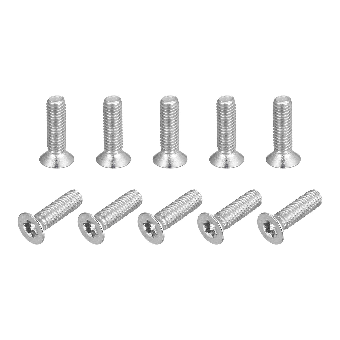 uxcell Uxcell M5x18mm Torx Security Screws, 20pcs 316 Stainless Steel Countersunk Head Screw