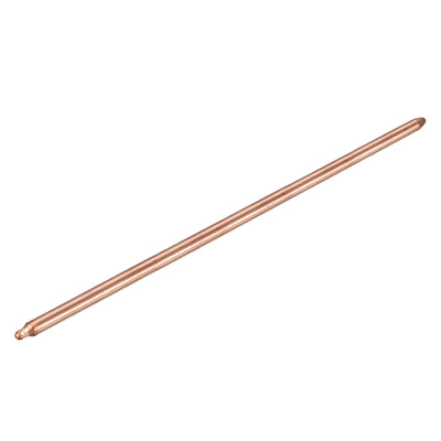 Harfington Round Copper Pipe Heatsink Tube 6mm Dia 220mm Long with Thermal Fluid Inside