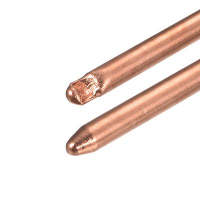 Harfington Round Copper Pipe Heatsink Tube 5mm Dia 180mm Long with Thermal Fluid Inside