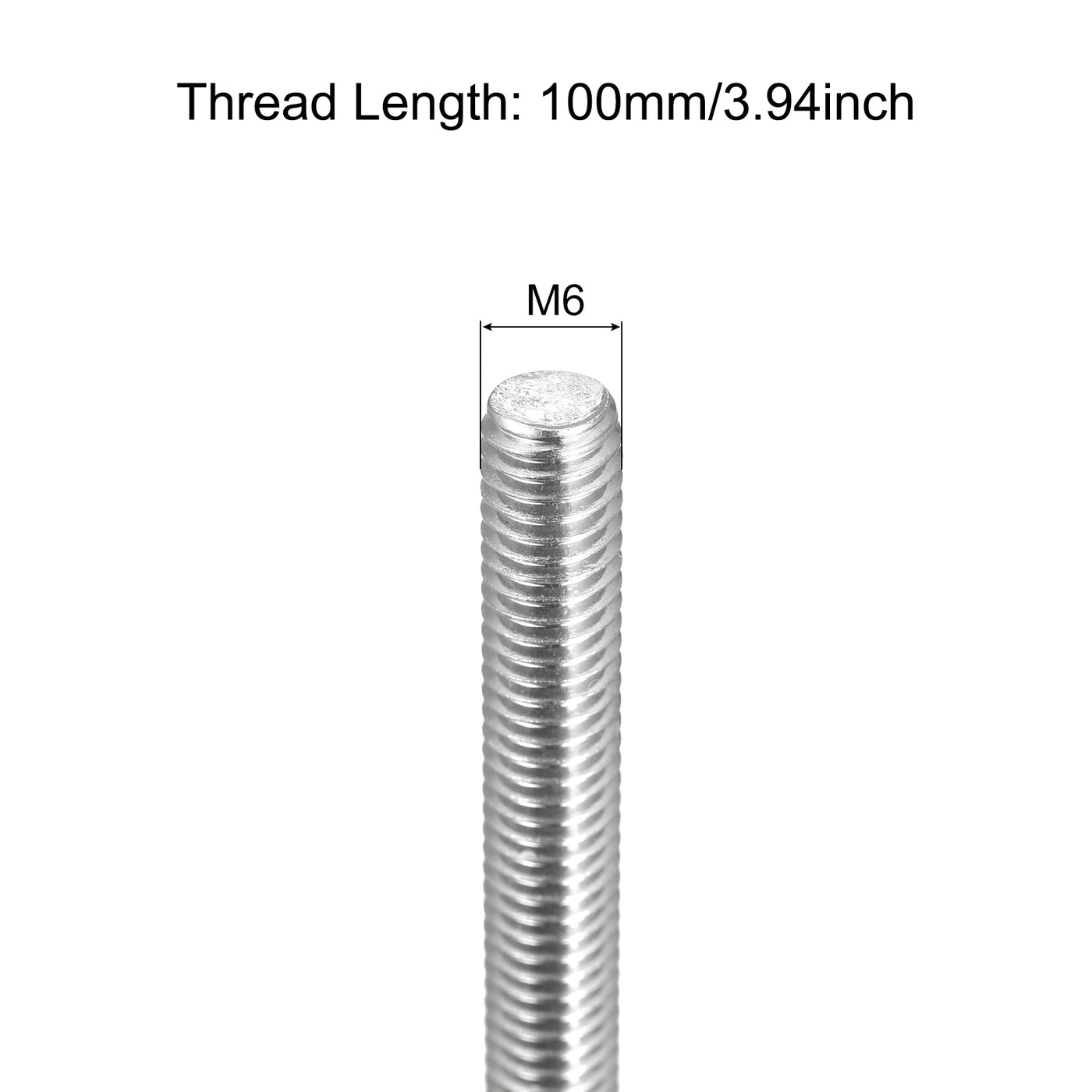 M12 Studs M12 Stainless Steel Threaded Rod 250mm Length, Pitch (304 Grade, Right-Hand Threads) Threaded Rod