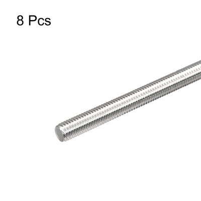 Harfington Fully Threaded Rod M8 x 170mm 1.25mm Pitch 304 Stainless Steel Right Hand 8Pcs