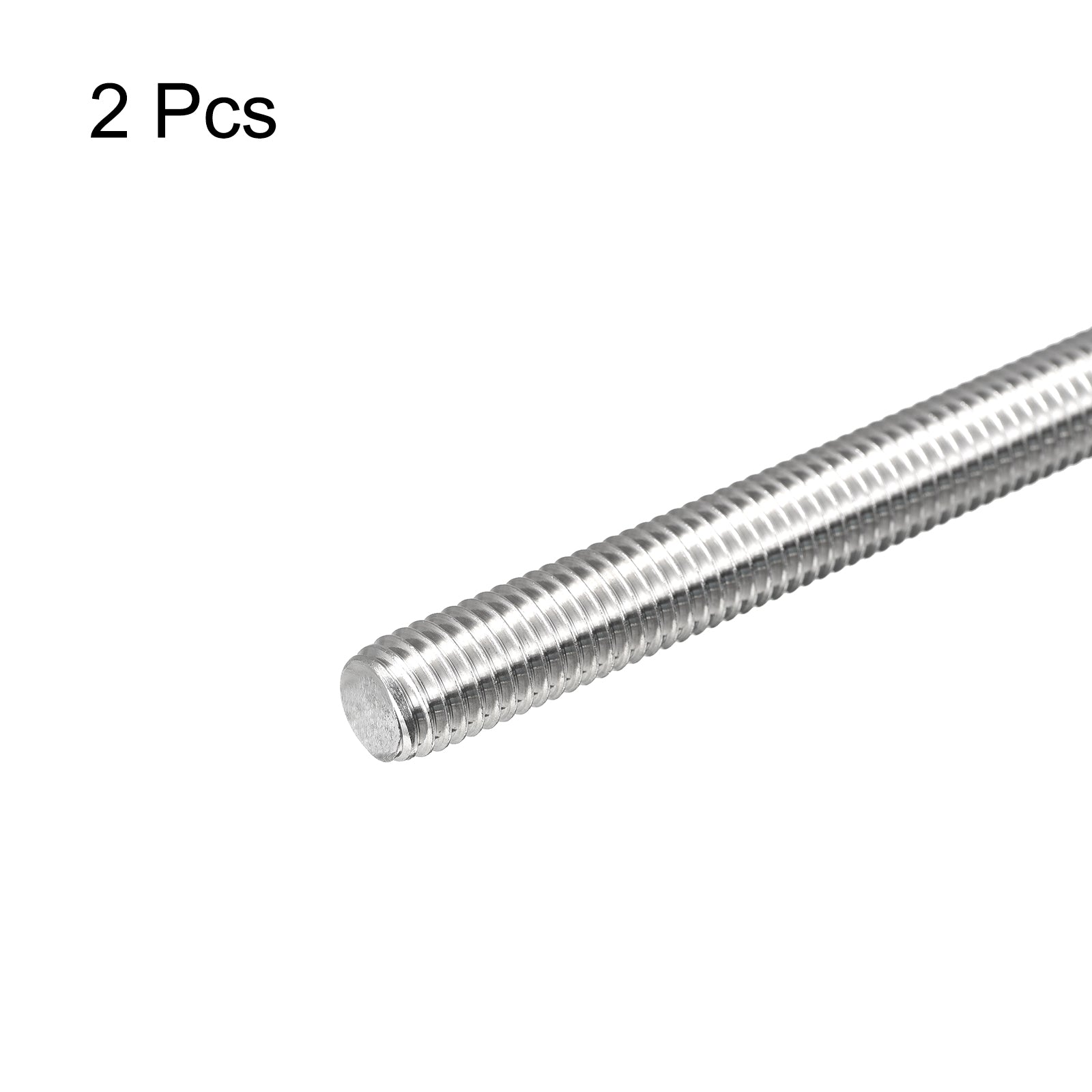 M10 Threaded Fully Threaded Rod M10 x 450mm 1.5mm Pitch 304 Stainless Steel Right ...