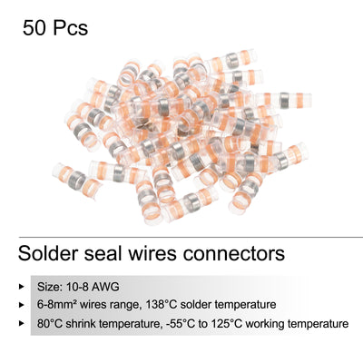 Harfington Solder Seal Wires Connectors Waterproof Heat Shrink Connector for Electronics