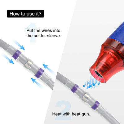 Harfington Solder Seal Wires Connectors Waterproof Heat Shrink Connector for Electronics