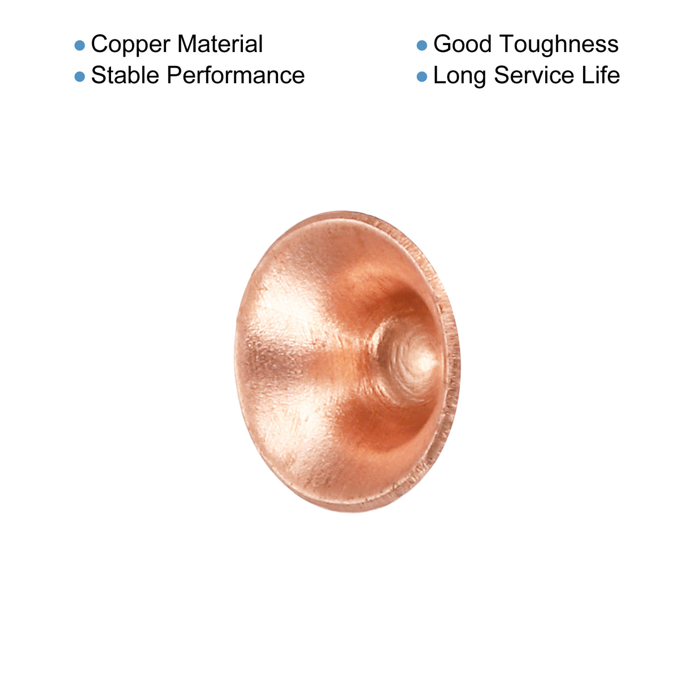 Harfington Copper End Cap Pipe Fitting Plug Connection Gasket Fit for 1/4" Flare Nuts, for HVAC, Air Conditioning Refrigeration System, Pack of 30