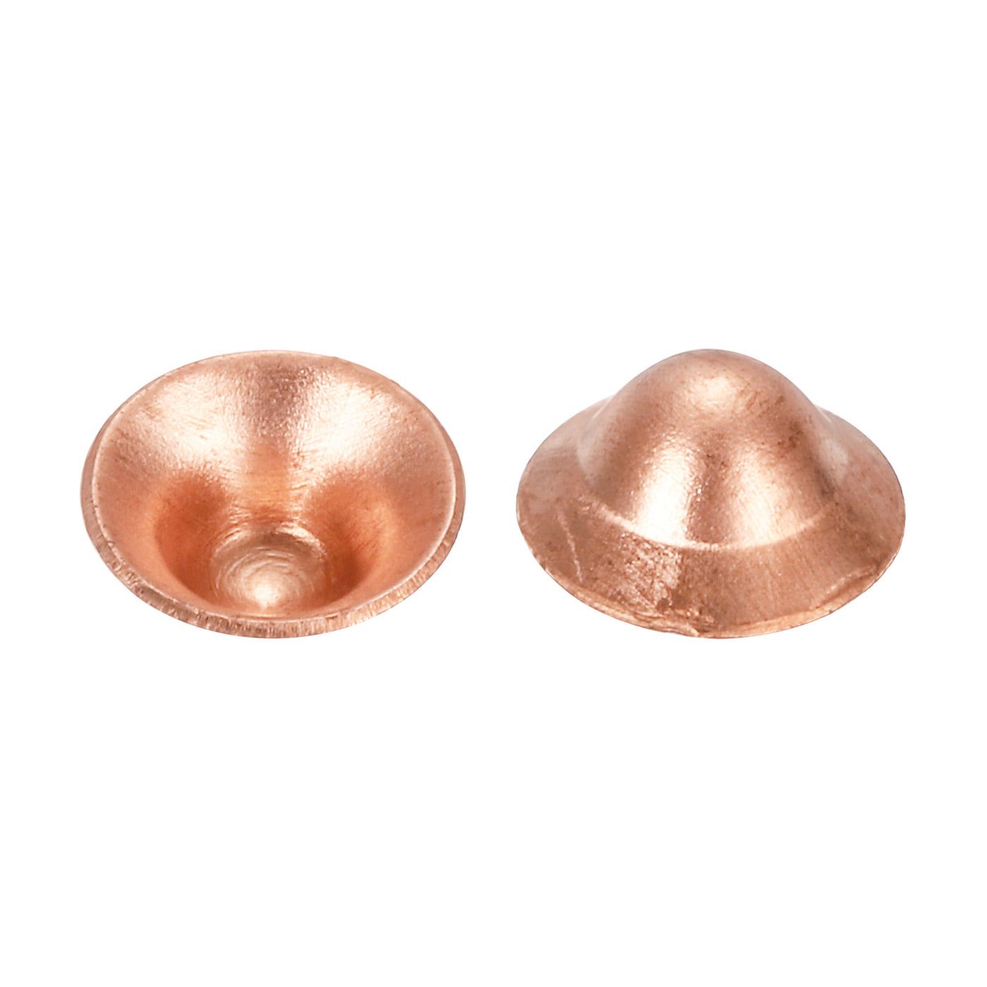 Harfington Copper End Cap Pipe Fitting Plug Connection Gasket Fit for 1/4" Flare Nuts, for HVAC, Air Conditioning Refrigeration System, Pack of 30