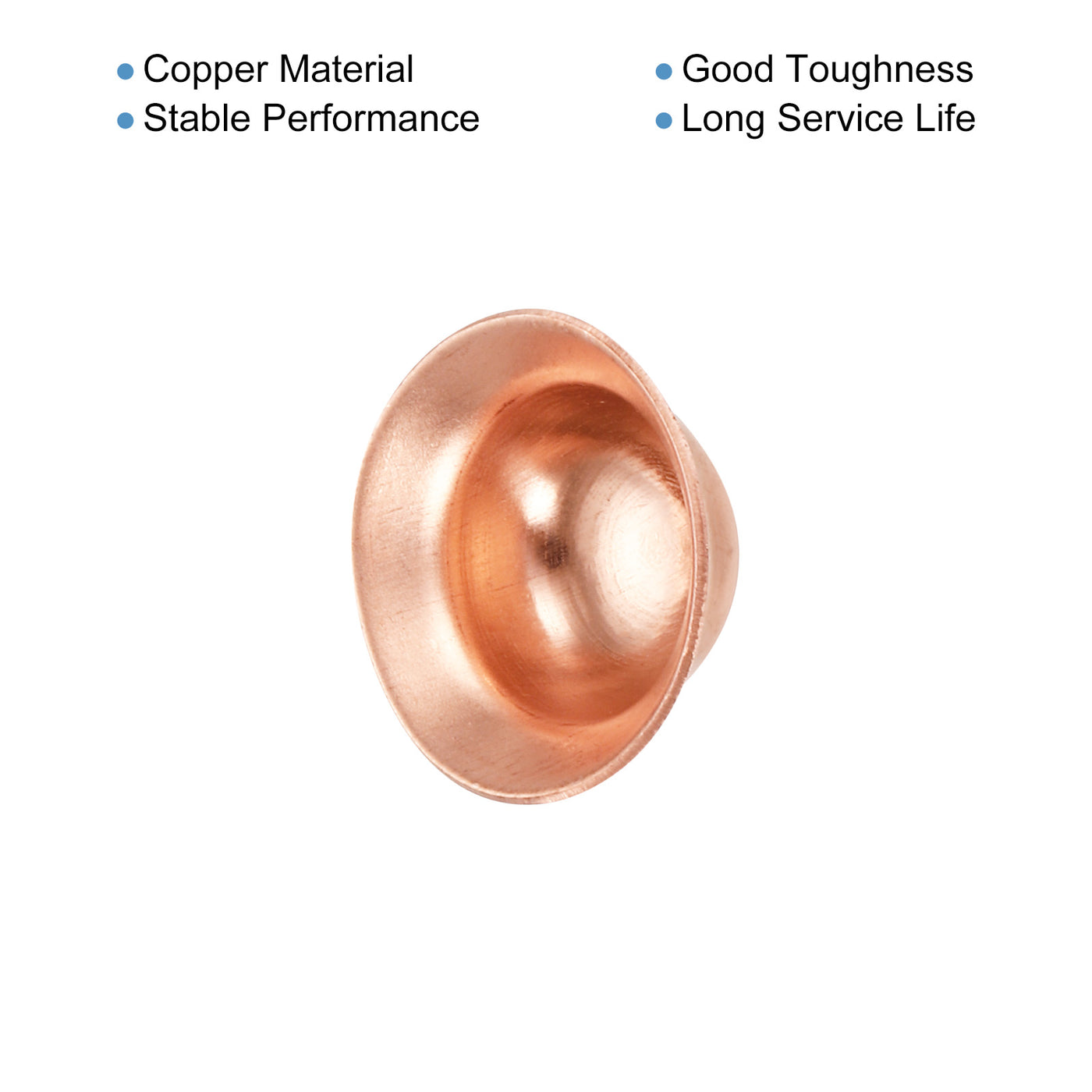 Harfington Copper End Cap Pipe Fitting Plug Connection Gasket Fit for 1/2" Flare Nuts, for HVAC, Air Conditioning Refrigeration System, Pack of 20