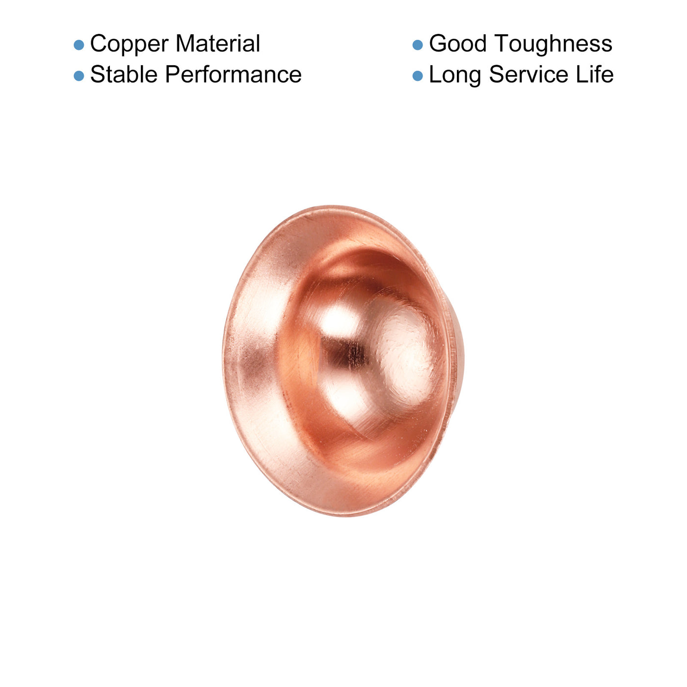 Harfington Copper End Cap Pipe Fitting Plug Connection Gasket Fit for 5/8" Flare Nuts, for HVAC, Air Conditioning Refrigeration System, Pack of 20