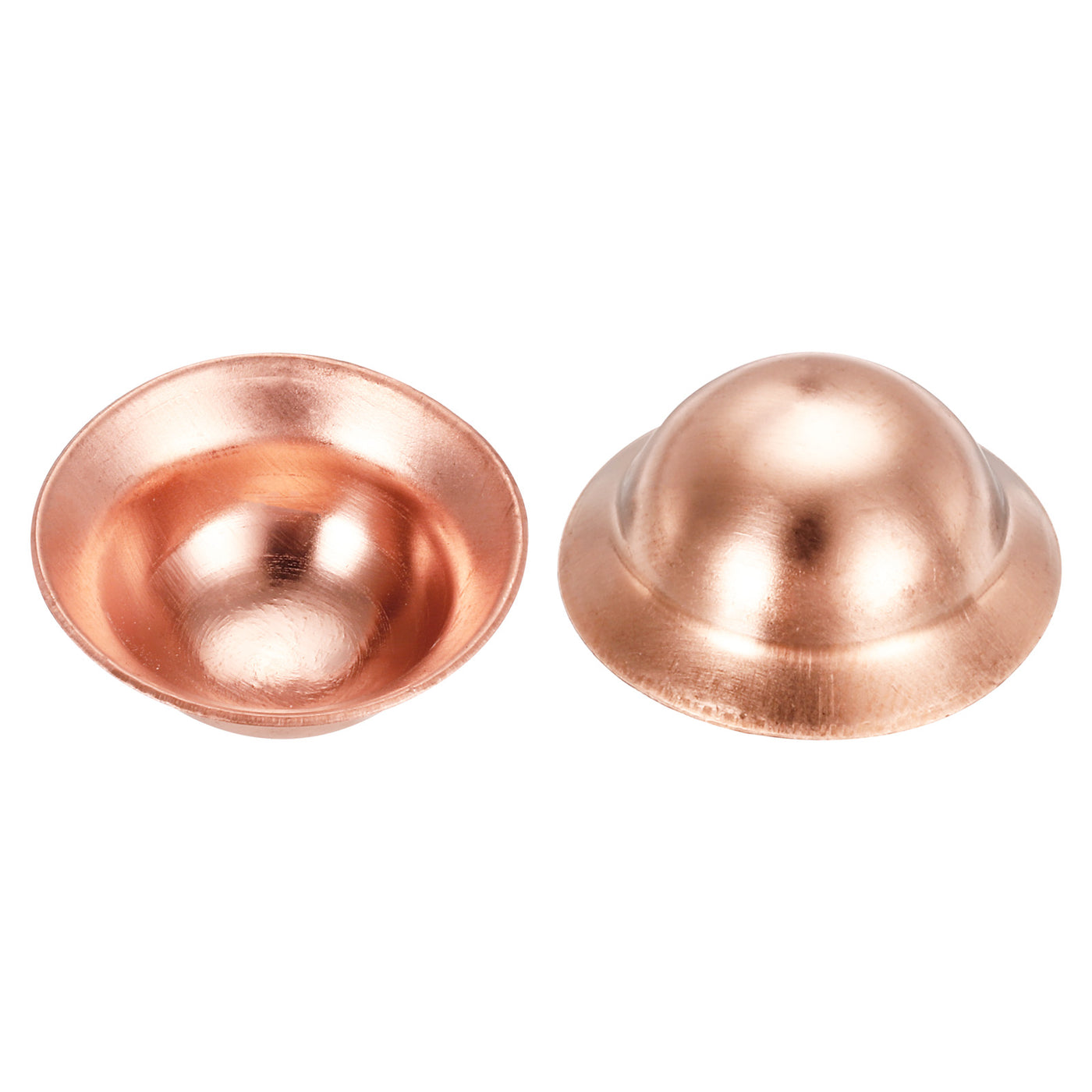 Harfington Copper End Cap Pipe Fitting Plug Connection Gasket Fit for 5/8" Flare Nuts, for HVAC, Air Conditioning Refrigeration System, Pack of 20