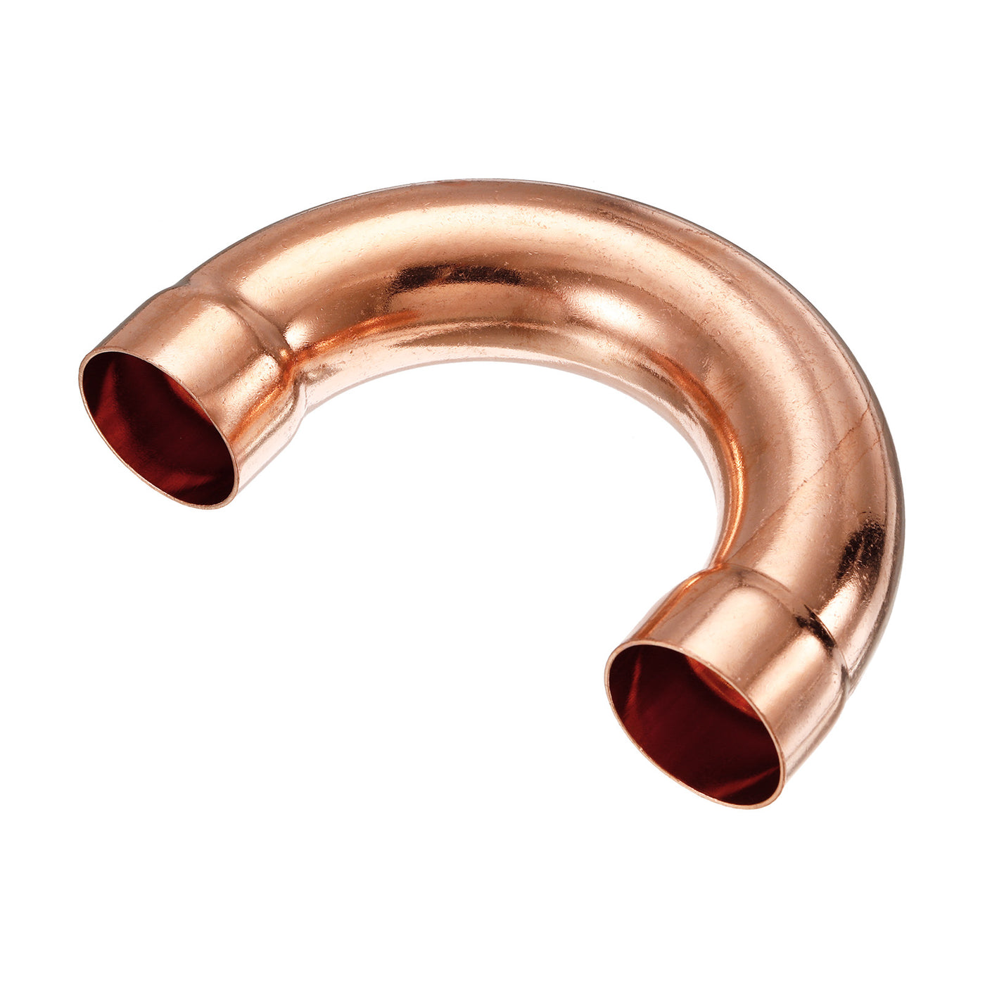 Harfington U Shape Elbow 180 Degree Copper Pipe Fitting Sweat Welding Solder Connection 32mm ID for HVAC, Air Conditioning Refrigeration System