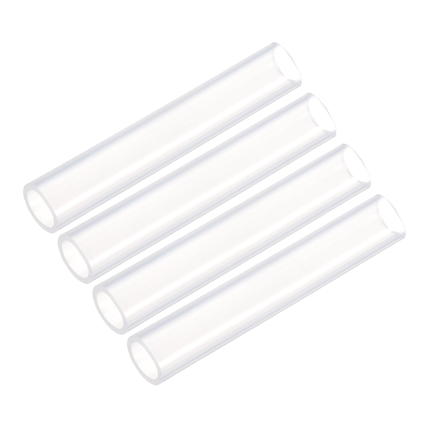 uxcell Uxcell Silicone Tubing 12mm ID,16mm OD 4Pcs 0.33 Ft for Pump Transfer, Transparent