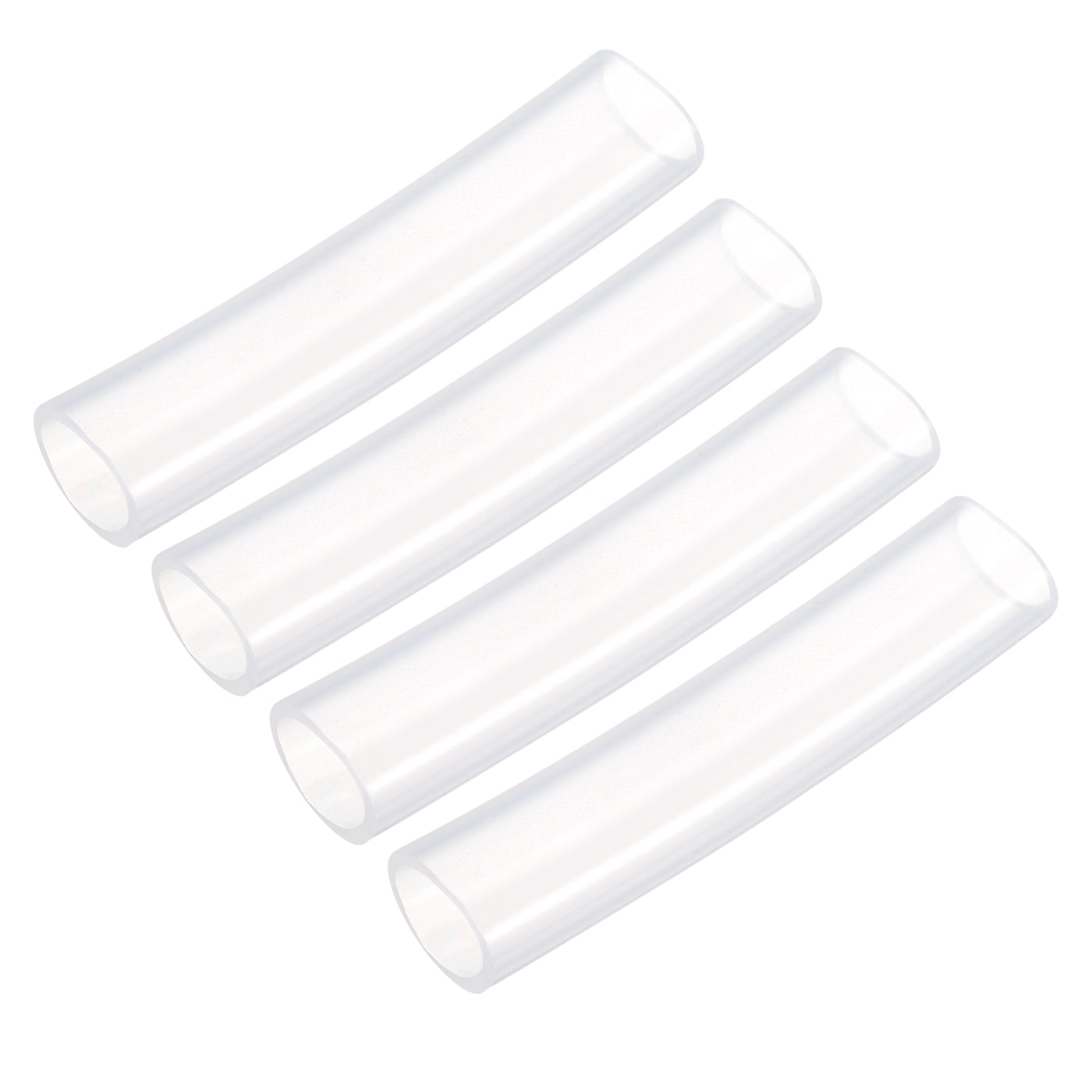 uxcell Uxcell Silicone Tubing 16mm ID,21mm OD 4Pcs 0.33 Ft for Pump Transfer, Transparent