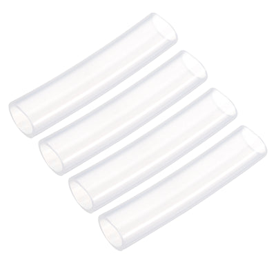 Harfington Uxcell Silicone Tubing 16mm ID,21mm OD 4Pcs 0.33 Ft for Pump Transfer, Transparent