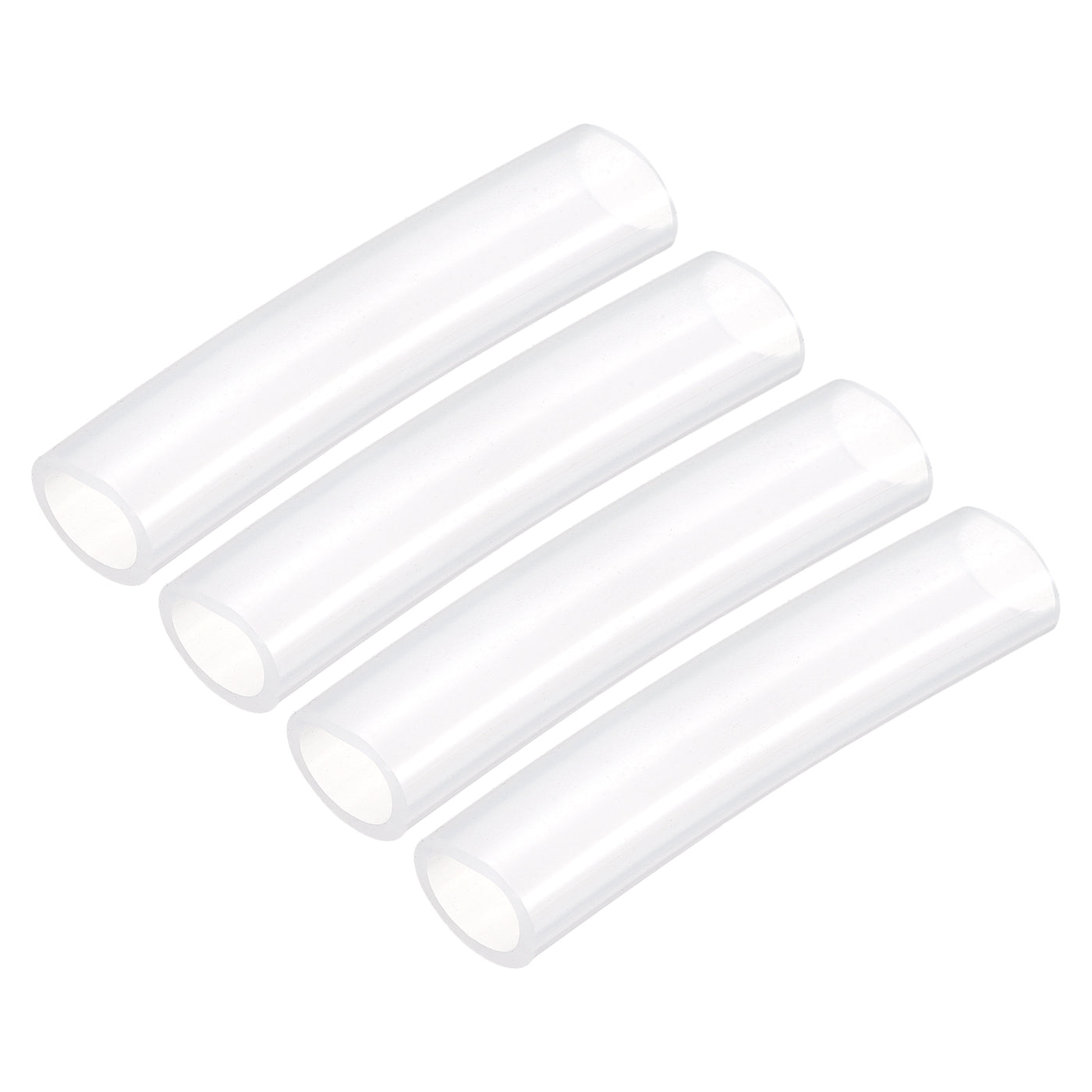 uxcell Uxcell Silicone Tubing 19mm ID,25mm OD 4Pcs 0.33 Ft for Pump Transfer, Transparent