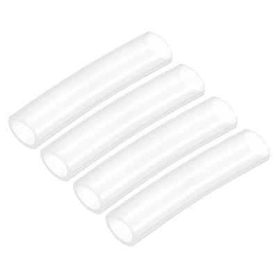 Harfington Uxcell Silicone Tubing 19mm ID,25mm OD 4Pcs 0.33 Ft for Pump Transfer, Transparent