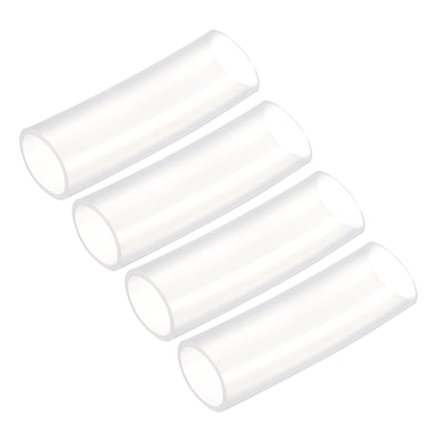 Harfington Uxcell Silicone Tubing 32mm ID,38mm OD 4Pcs 0.33 Ft for Pump Transfer, Transparent