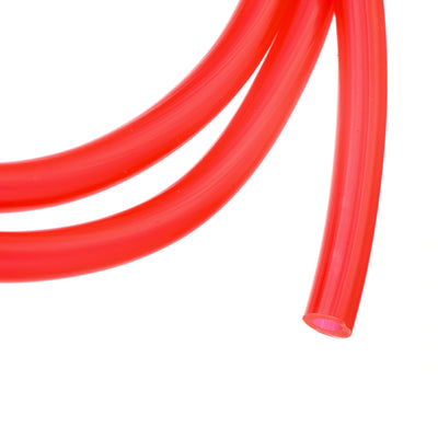 Harfington Uxcell Color Hose Tubing 1/8" ID, 13/64" OD Plastic 1Pcs 3.28 Ft for Pump Transfer, Red